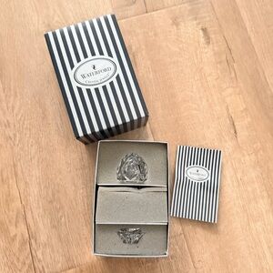 NIB Waterford Crystal Jewels the World Within Egg with Bunny Figurine, Gift Idea